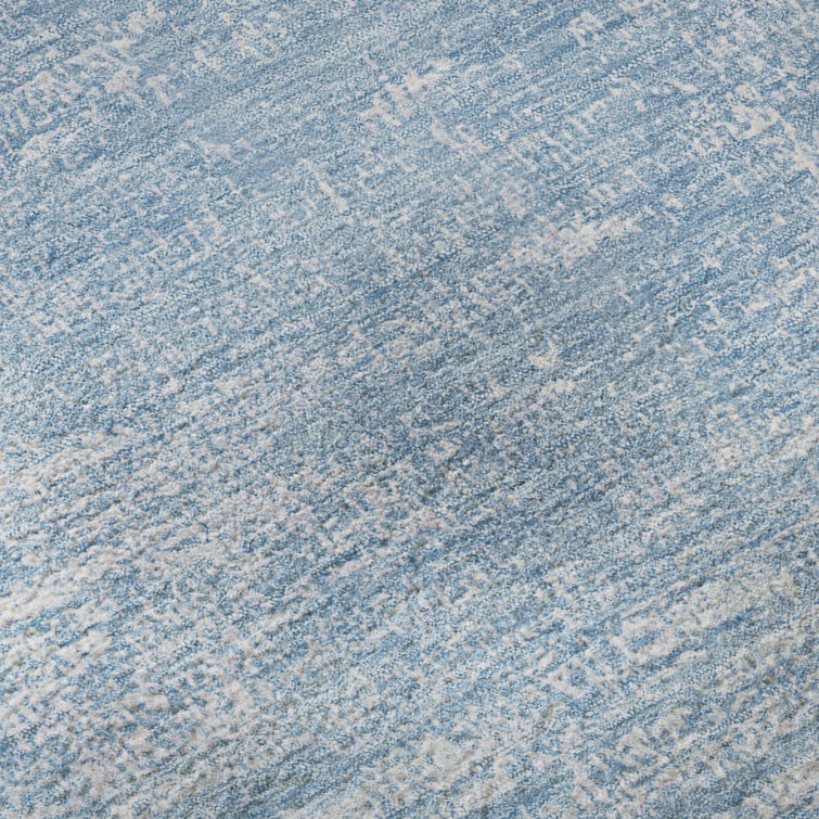 Premium Blue Rectangular Synthetic Washable Rug 3' x 5'