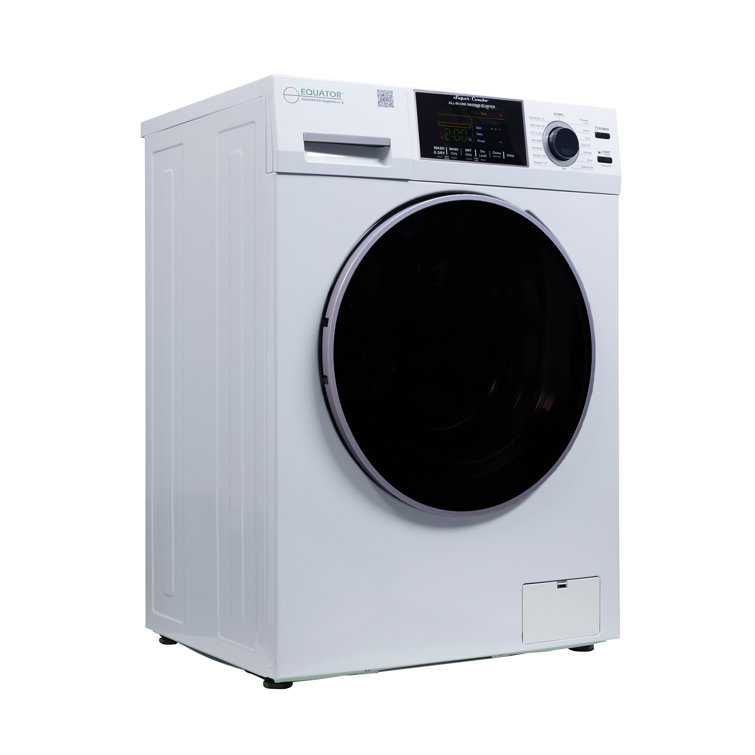 White 1.62cf Ventless All-in-One Washer Dryer with LED Control Panel