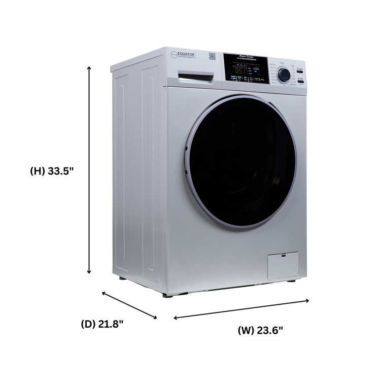 Silver 1.62 cu. ft. Stainless Steel Smart Washer Dryer Combo