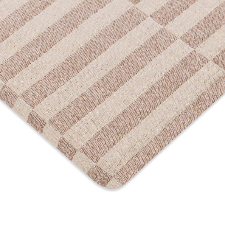 Organic Cotton Cocoa Stripe Muslin Bassinet Sheet