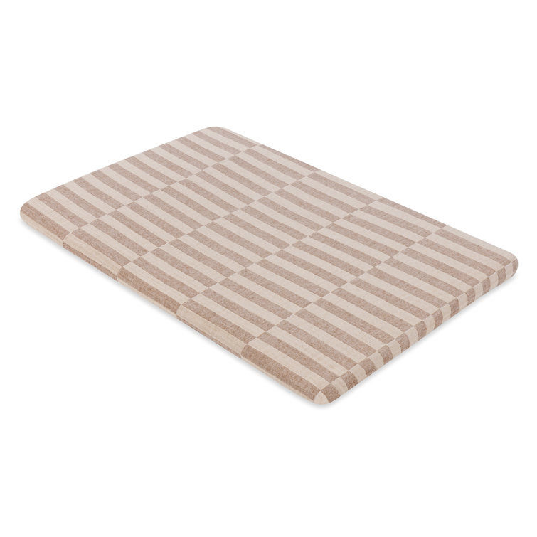 Organic Cotton Cocoa Stripe Muslin Bassinet Sheet
