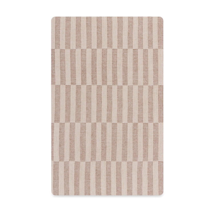 Organic Cotton Cocoa Stripe Muslin Bassinet Sheet