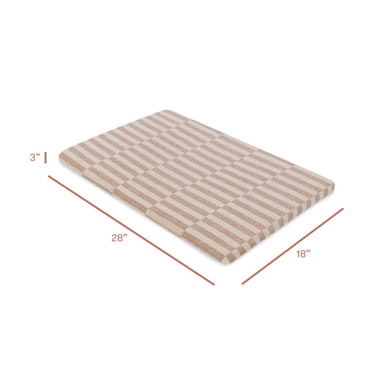 Organic Cotton Cocoa Stripe Muslin Bassinet Sheet