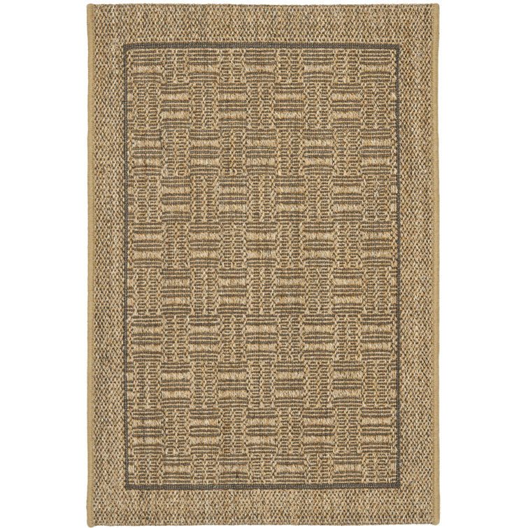 Natural Sisal Geometric Rectangular Area Rug 9' x 12'
