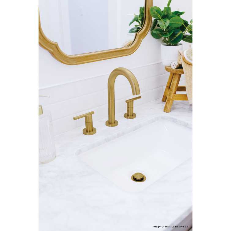 Parma Elegance Brushed Bronze Deck Mounted Faucet with Ceramic Handles
