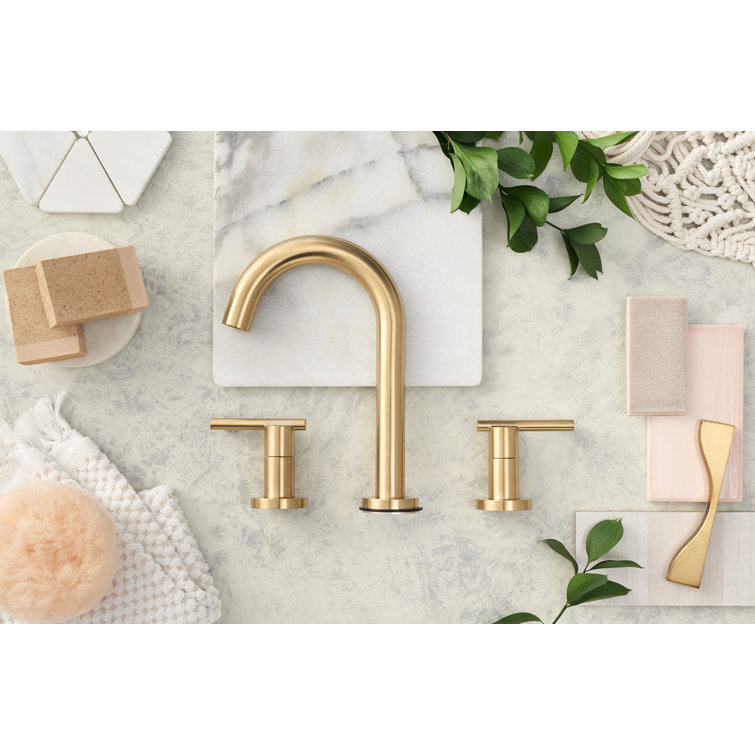 Parma Elegance Brushed Bronze Deck Mounted Faucet with Ceramic Handles