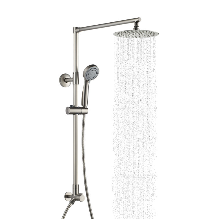 Polaris Chrome Adjustable Height Dual Shower Head System