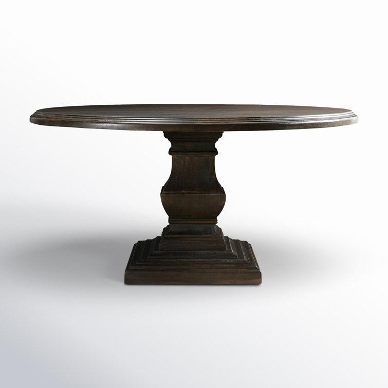 Vintage Brown Mango Wood Round Dining Table