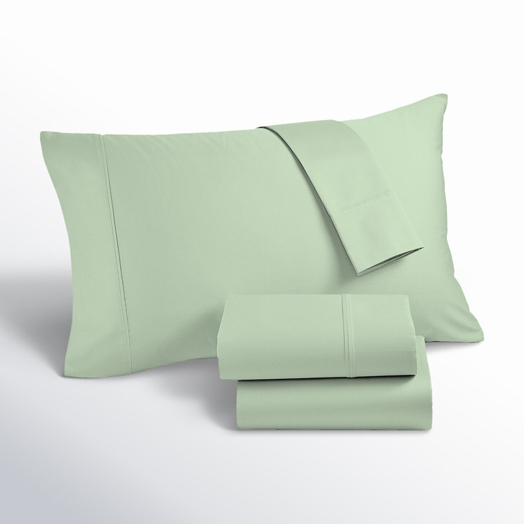 Sage Queen Organic Cotton Percale Sheet Set