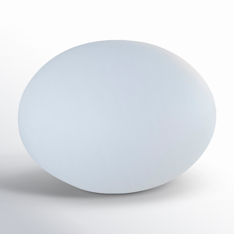 White Polyethylene LED Floating Outdoor Light with Bluetooth