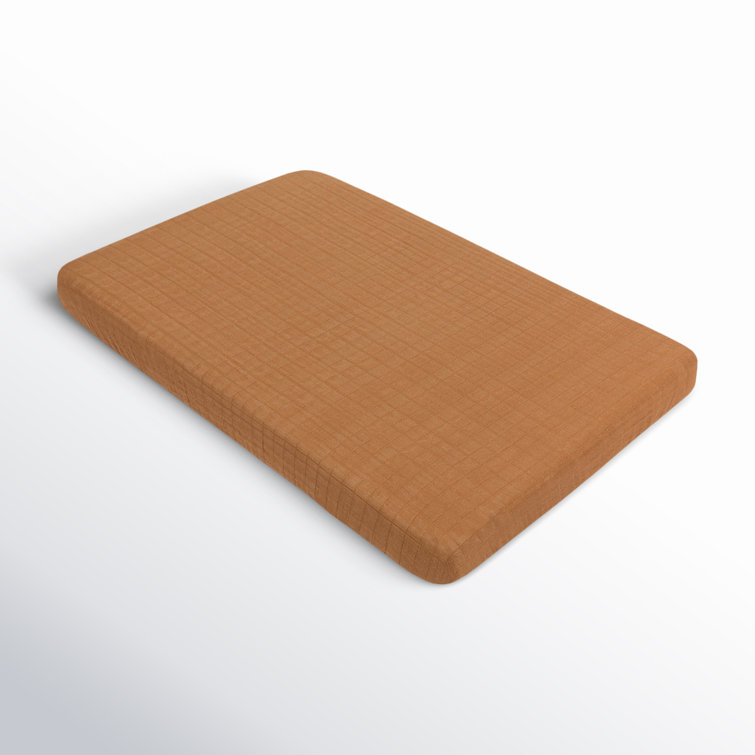 Burnt Sienna Organic Cotton Mini Crib Sheet
