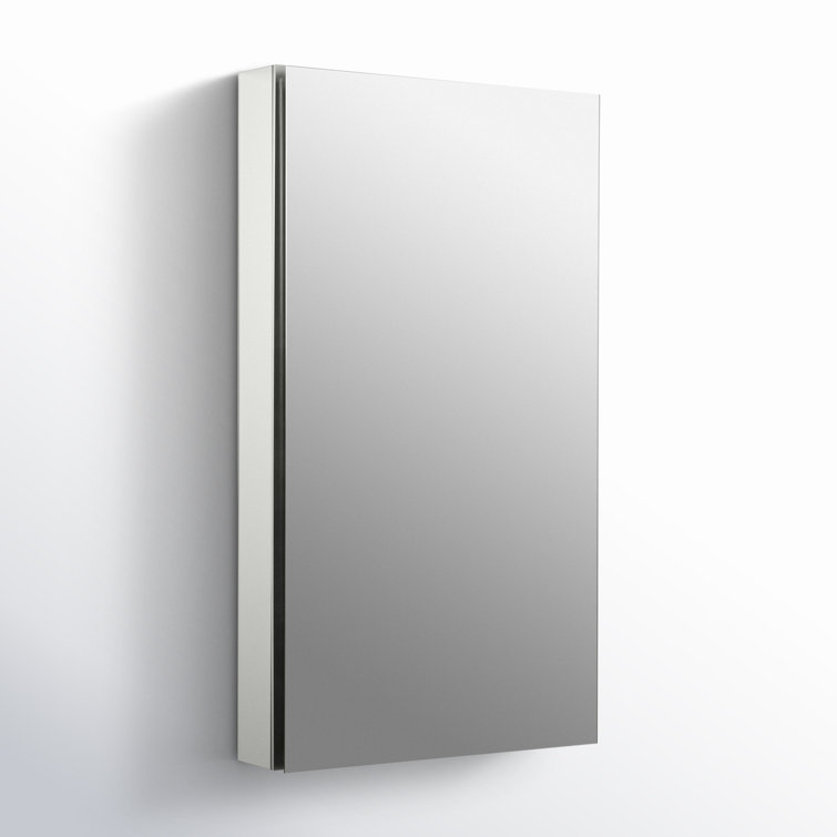 Cantata 36" Frameless Aluminum Medicine Cabinet with Adjustable Shelves