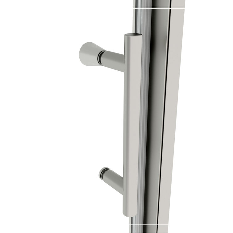 60 in. Chrome Framed Pivot Shower Door with Clear Glass