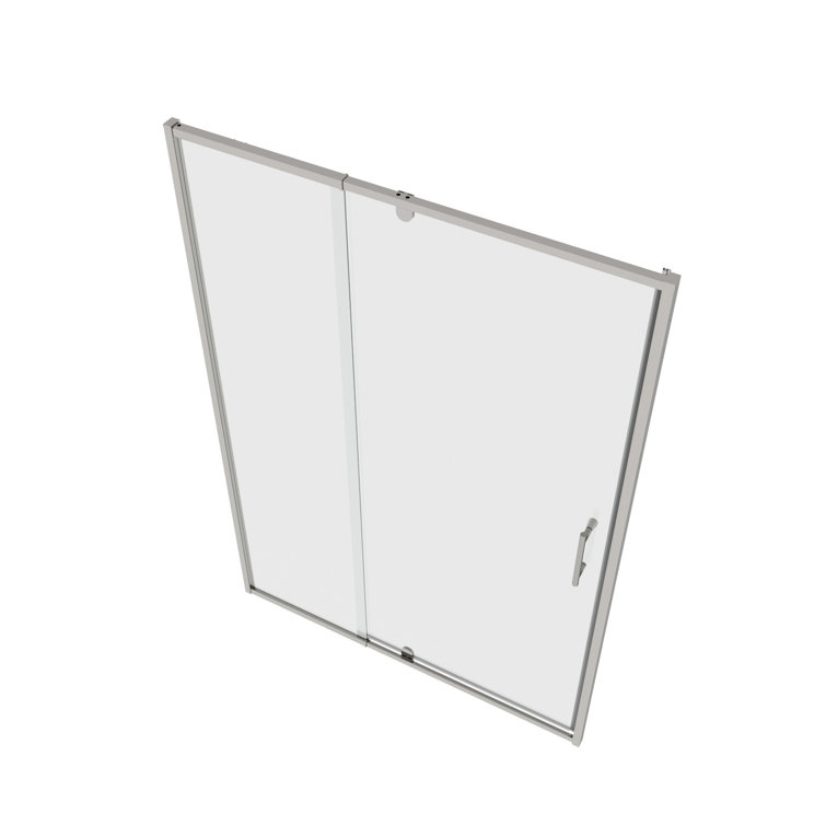 60 in. Chrome Framed Pivot Shower Door with Clear Glass