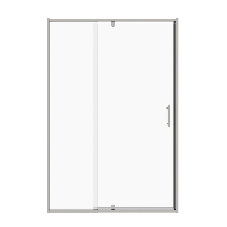60 in. Chrome Framed Pivot Shower Door with Clear Glass
