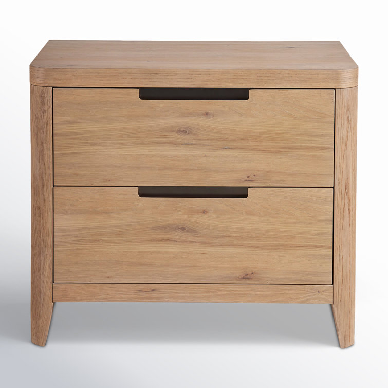 Walker Organic Natural Oak 2-Drawer Nightstand