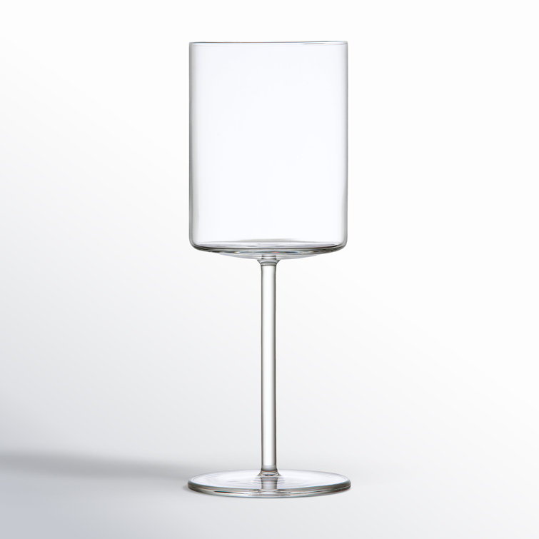 Modo 14.9 oz Clear Titanium Crystal Wine Glass Set