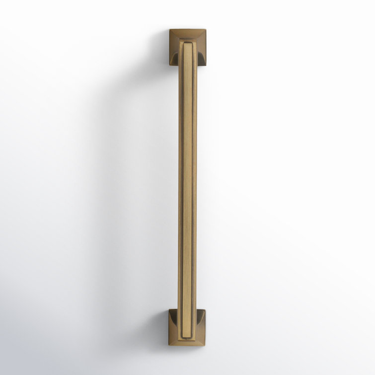 Gilded Bronze 5'' Bar Pull with Mounting Hardware
