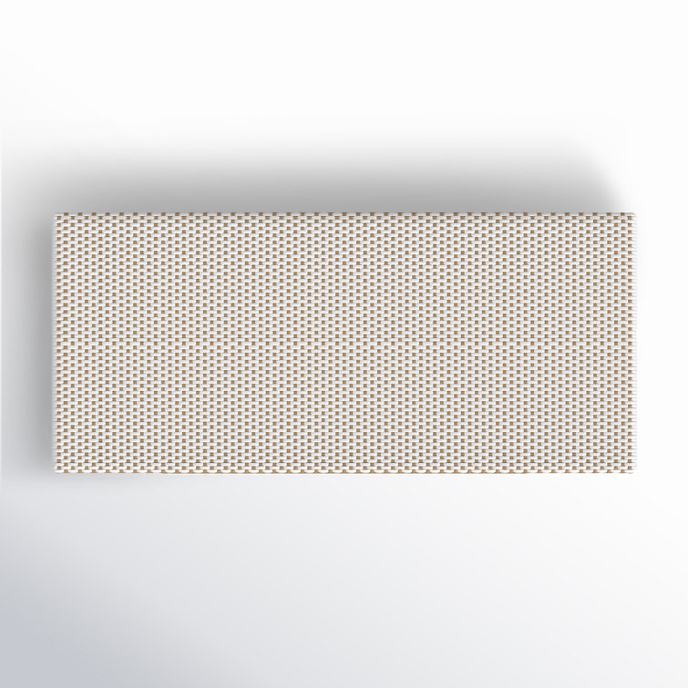 White and Beige Aluminum and Rattan Picnic Bench