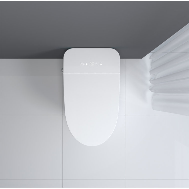 White High Efficiency Intelligent Smart Toilet with Heated Bidet Seat