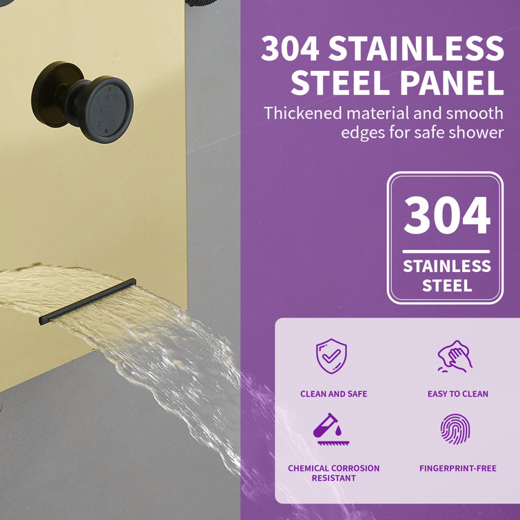 57.99'' Shower Panel with Fixed Shower Head