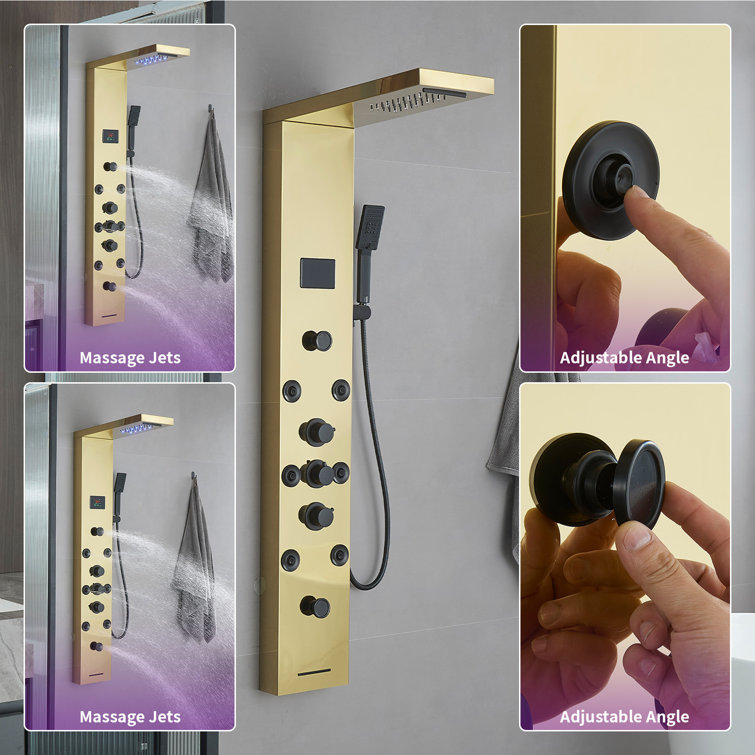 57.99'' Shower Panel with Fixed Shower Head