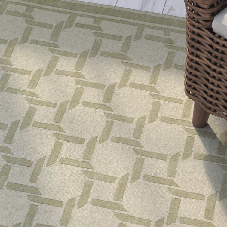 Pumpkin Seed 4' x 6' Handmade Tufted Wool Geometric Rug