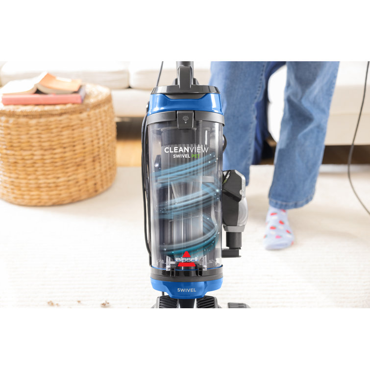 Black and Blue Bagless Upright Vacuum for Pet Hair