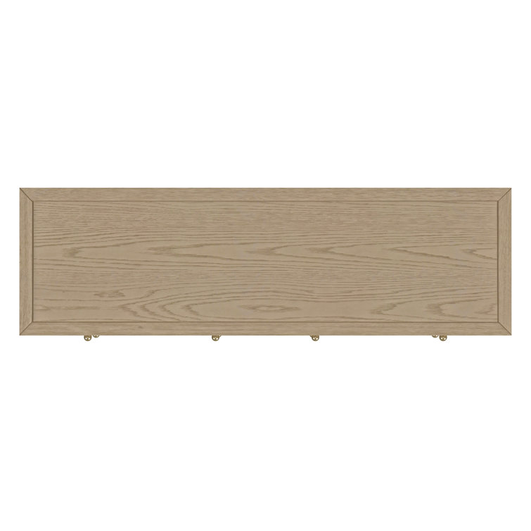 Nora Light Brown Oak 6-Drawer Dresser with Soft Close