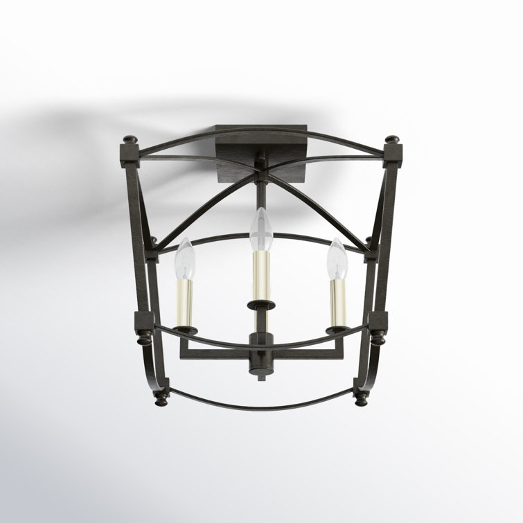 Thayer Smith Steel 4-Light Modern Semi-Flush Mount