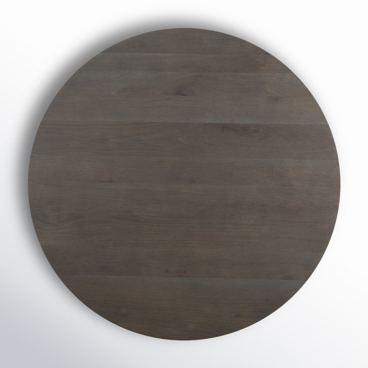 Folke 38'' Dark Brown Oak Round Coffee Table