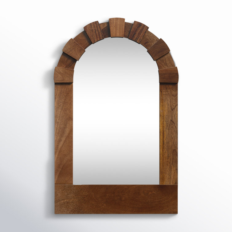 Penny 29'' H Hand-Finished Wood Wall Mirror