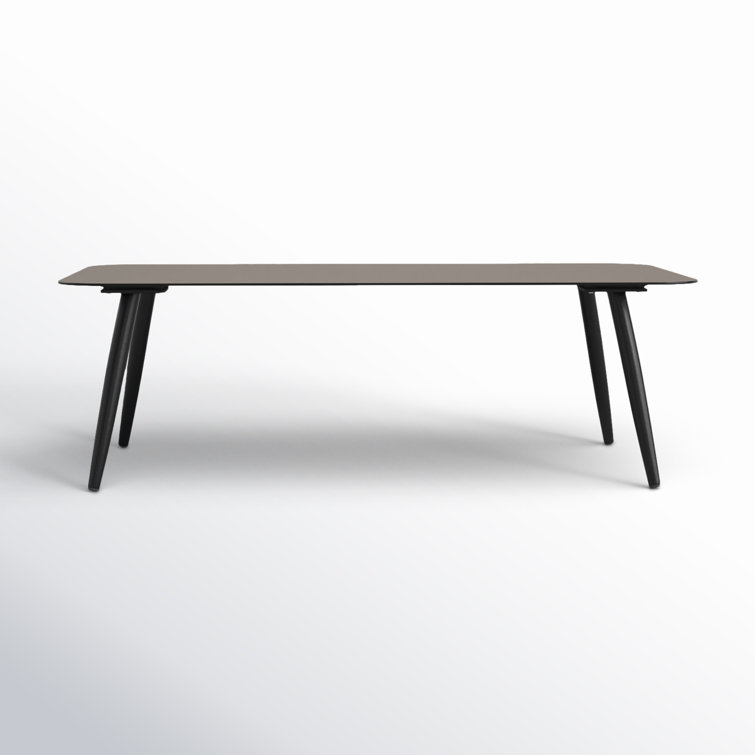 Delaine 46.5'' Black Metal Rectangular Coffee Table