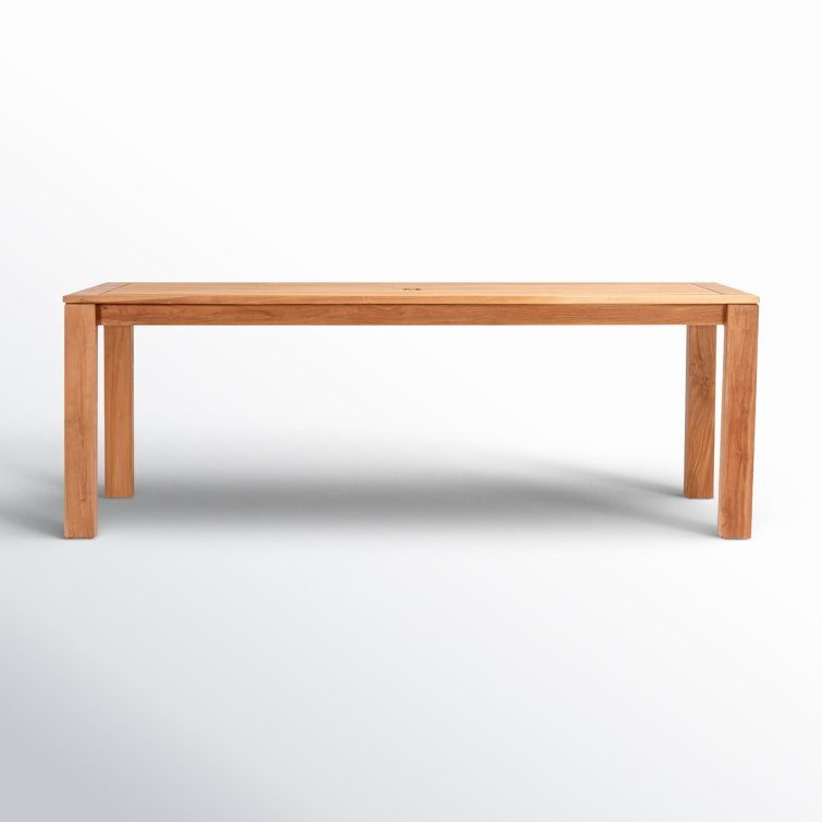 Classic 87" Natural Teak Outdoor Dining Table