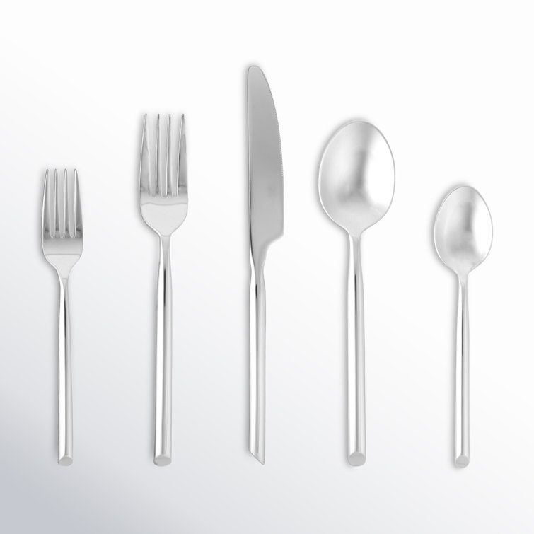 Capri Heavy-Gauge Stainless Steel 5 Piece Flatware Set