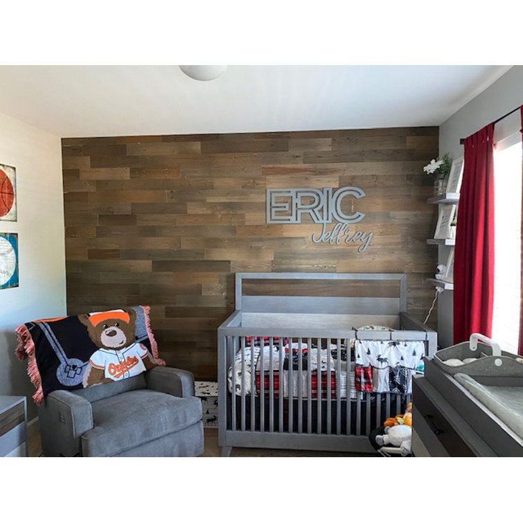 Freestone Brown Reclaimed Wood Peel & Stick Wall Panels