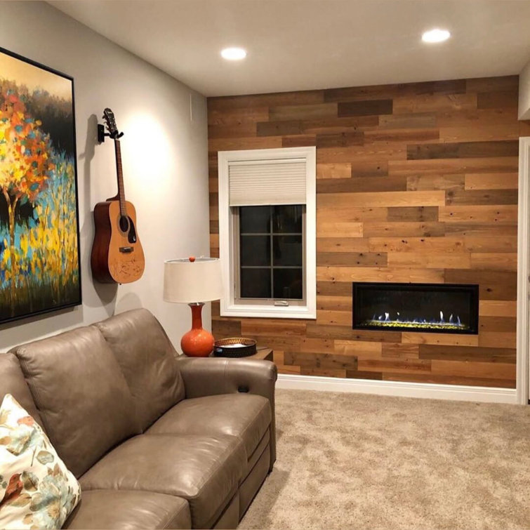 Sandy Beach Reclaimed Wood Peel and Stick Wall Panels