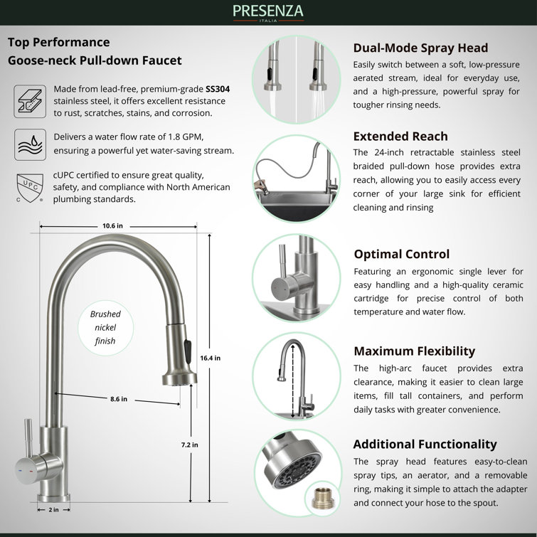 28" Stainless Steel Freestanding Utility Sink with Faucet