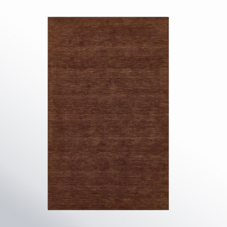 Handmade Copper Wool Rectangular Area Rug 5' x 8'