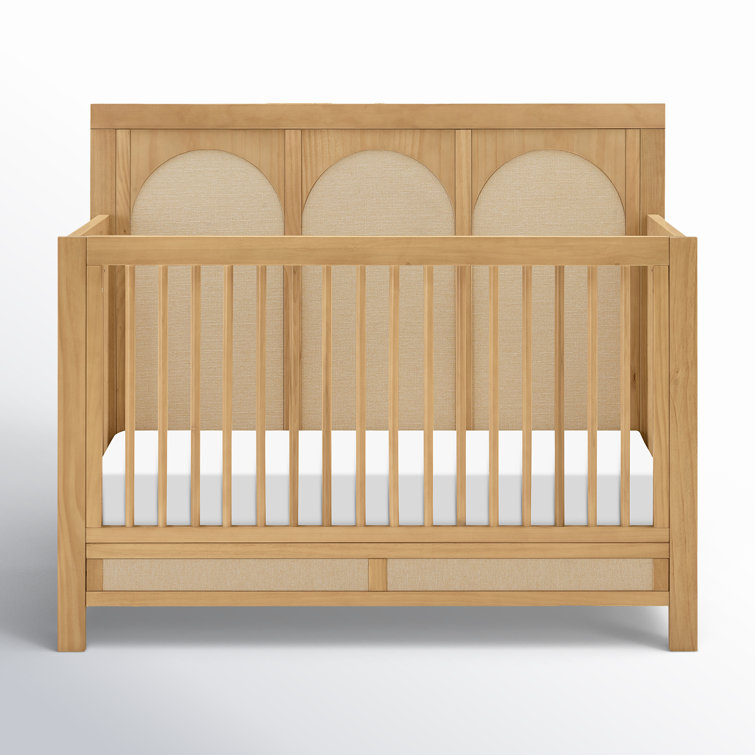 Eloise Honey and Sand Eco-Weave 4-in-1 Convertible Crib