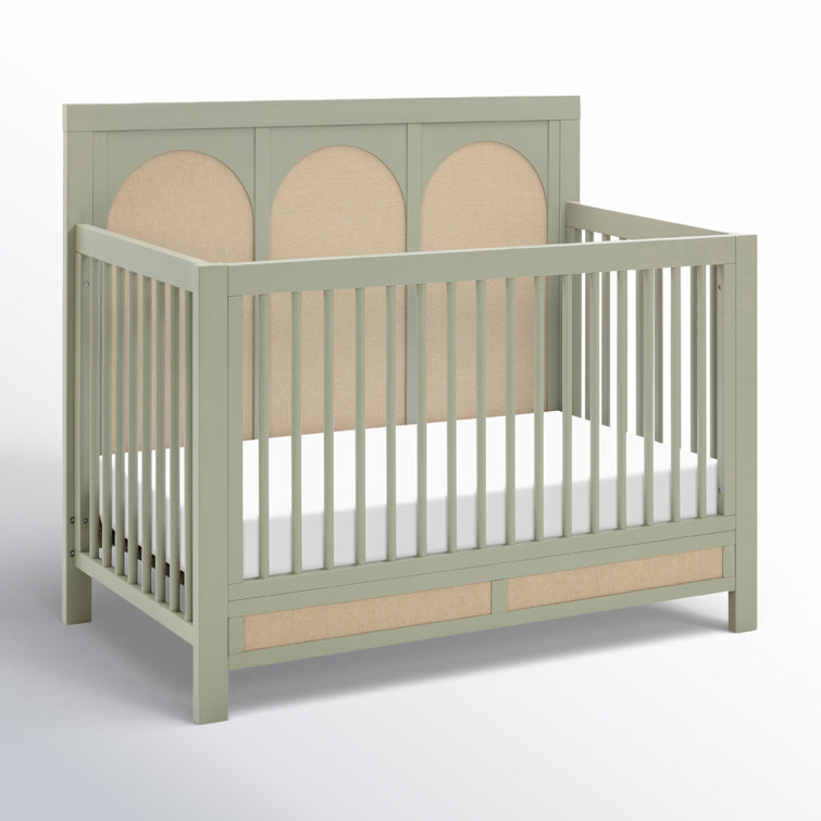 Eloise French Sage and Sand 4-in-1 Convertible Crib