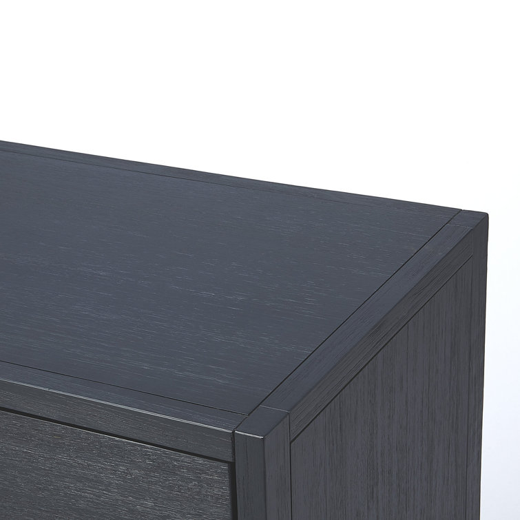 Elin Glam White 3-Drawer Dresser with Gold Metallic Hardware