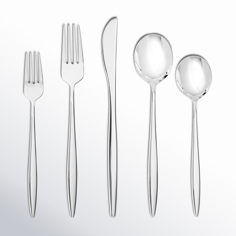 Constantin 20-Piece Stainless Steel Flatware Set in Silver