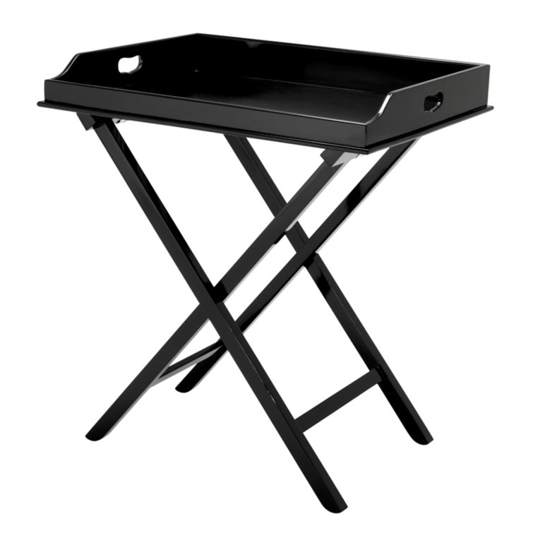Osborn Black Mahogany Folding Butler Tray Table