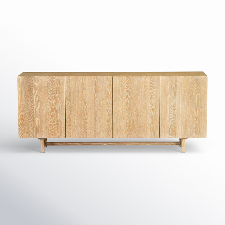 Mika 72'' Whitewashed Oak Veneer Sideboard