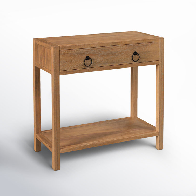 Lark 30" Natural Mango Wood 1-Drawer Nightstand