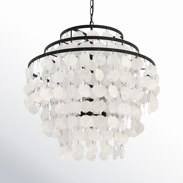 Mini Brielle Dark Bronze 4-Light Crystal Candle Chandelier