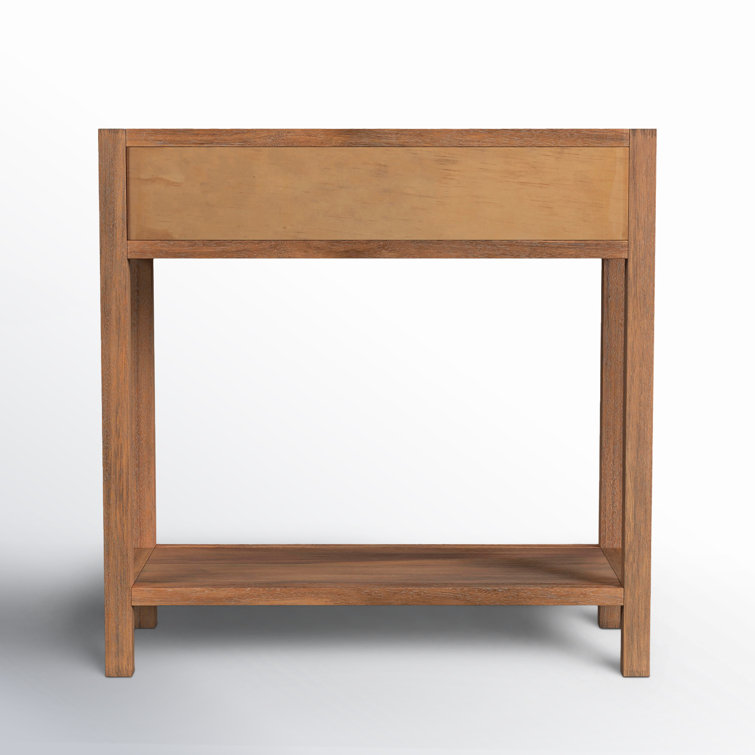 Lark 30" Natural Mango Wood 1-Drawer Nightstand