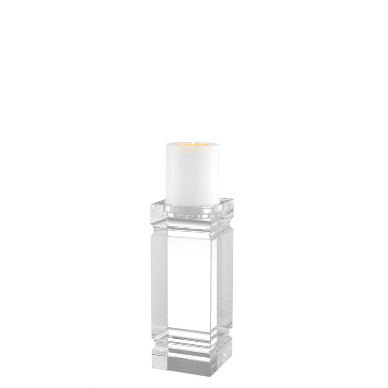 Tillary Clear Crystal Tealight Candle Holder