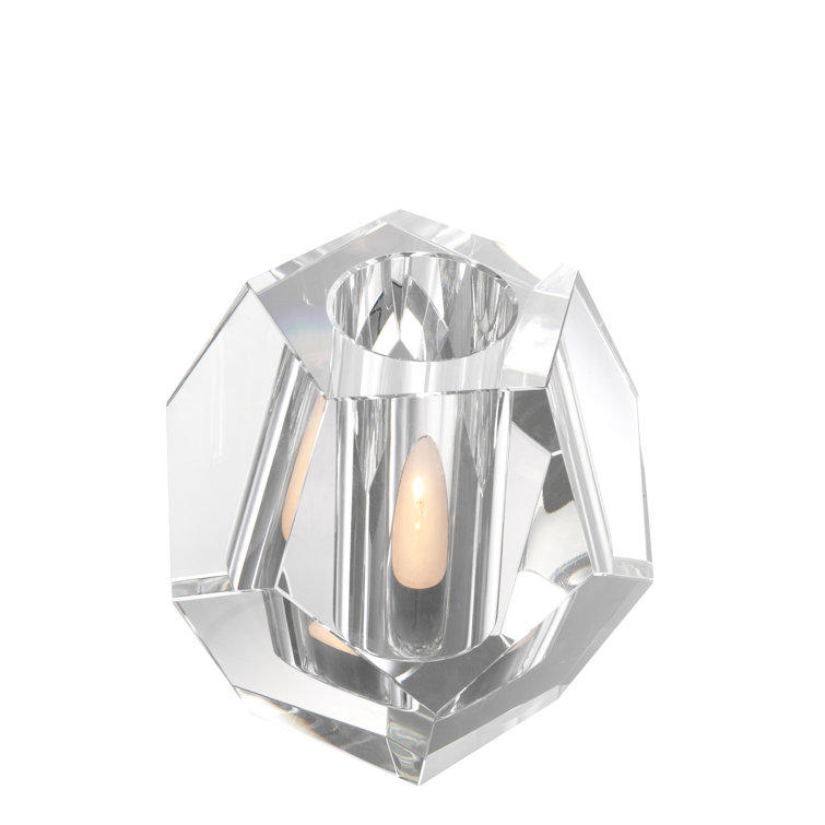 Elegant Crystal Glass Tealight Holder 6" Dimension